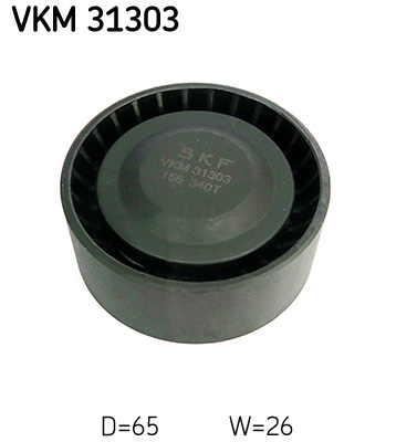 Vratná/vodiaca kladka rebrovaného klinového remeňa SKF (VKM 31303)